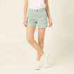 Short chino éco-responsable vert pastel femme