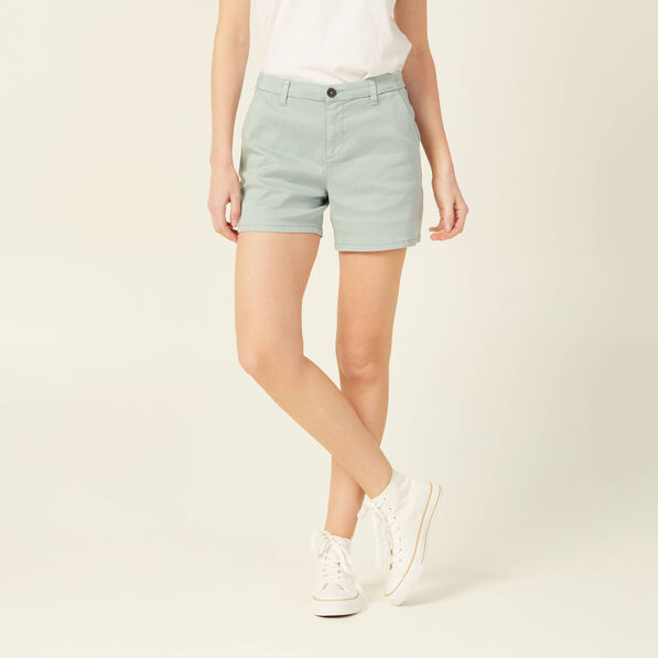 Short chino éco-responsable vert pastel femme