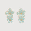 Boucles d'oreilles vert pastel femme