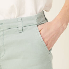 short chino eco responsable vert pastel femme Short chino éco-responsable vert pastel femme