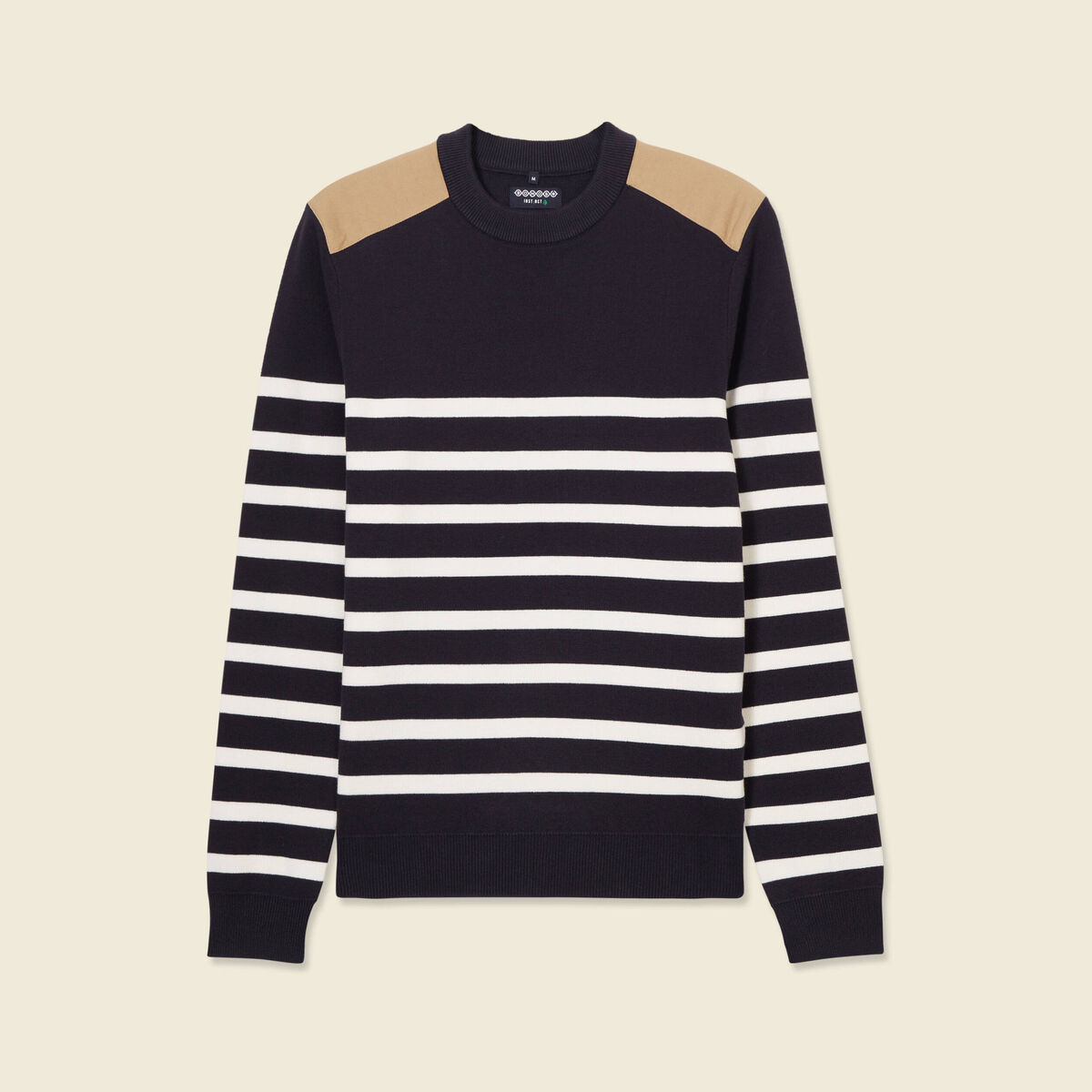 Pull manches longues bleu foncé homme