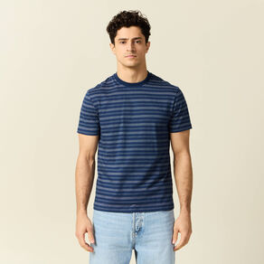 T-shirt manches courtes bleu marine homme