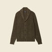Gilet manches longues marron homme