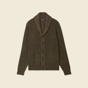 Gilet manches longues marron homme