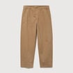 Pantalon coupe large vert kaki homme