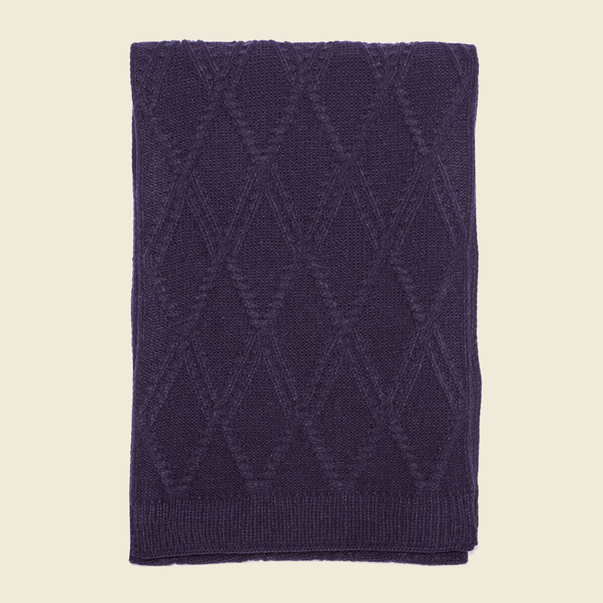 Écharpe tricotée bleu marine homme