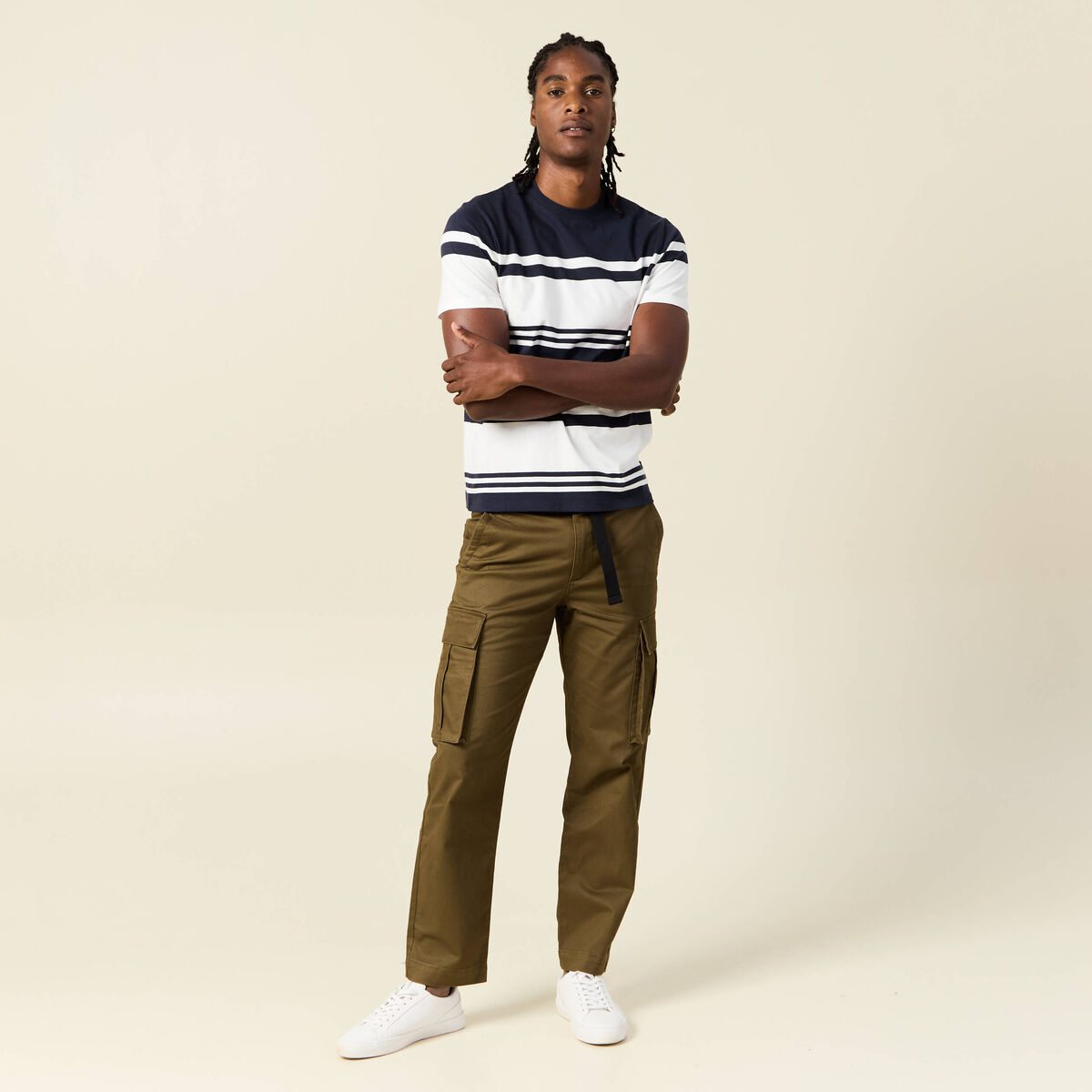 T-shirt éco-responsable ecru homme