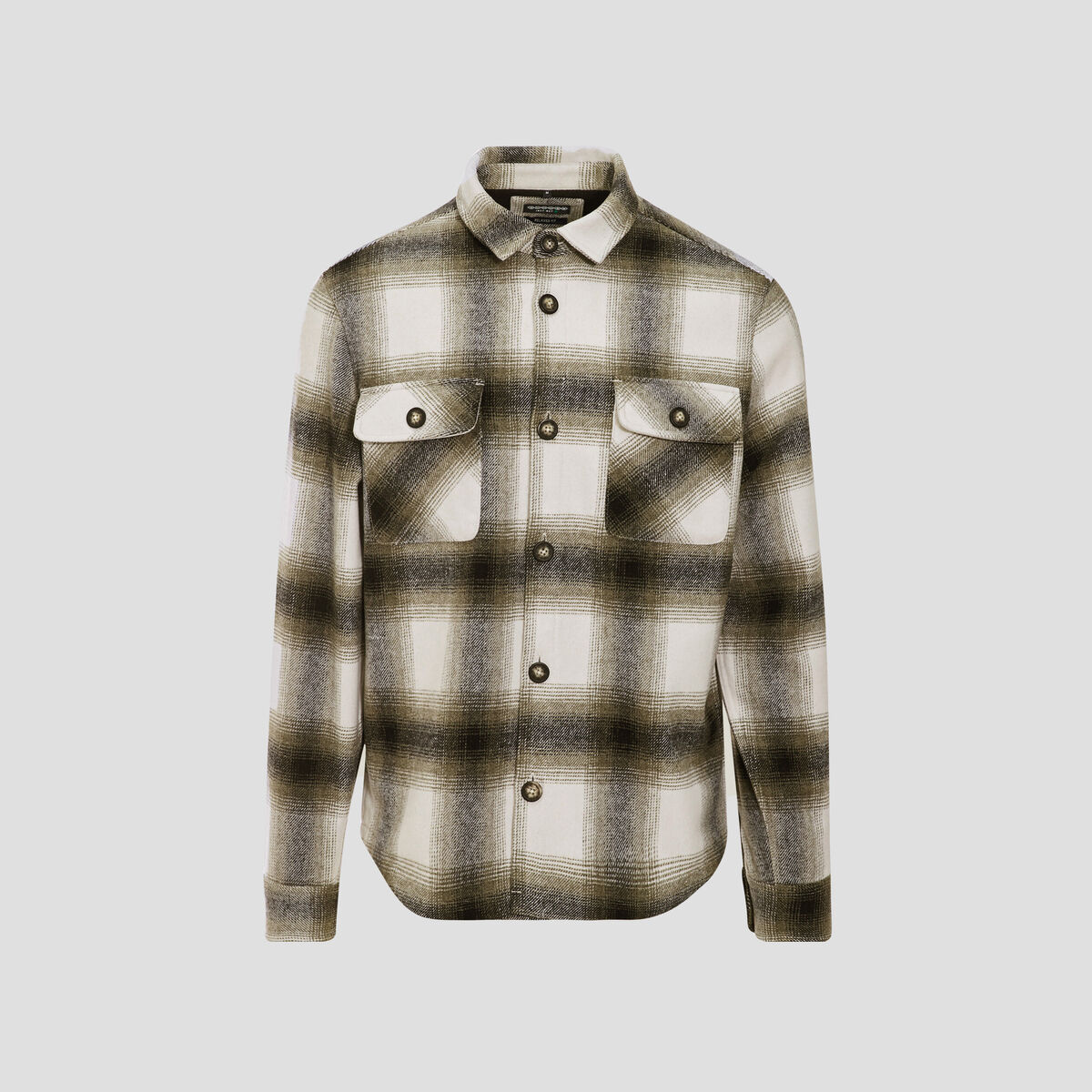 Surchemise éco-responsable vert kaki homme