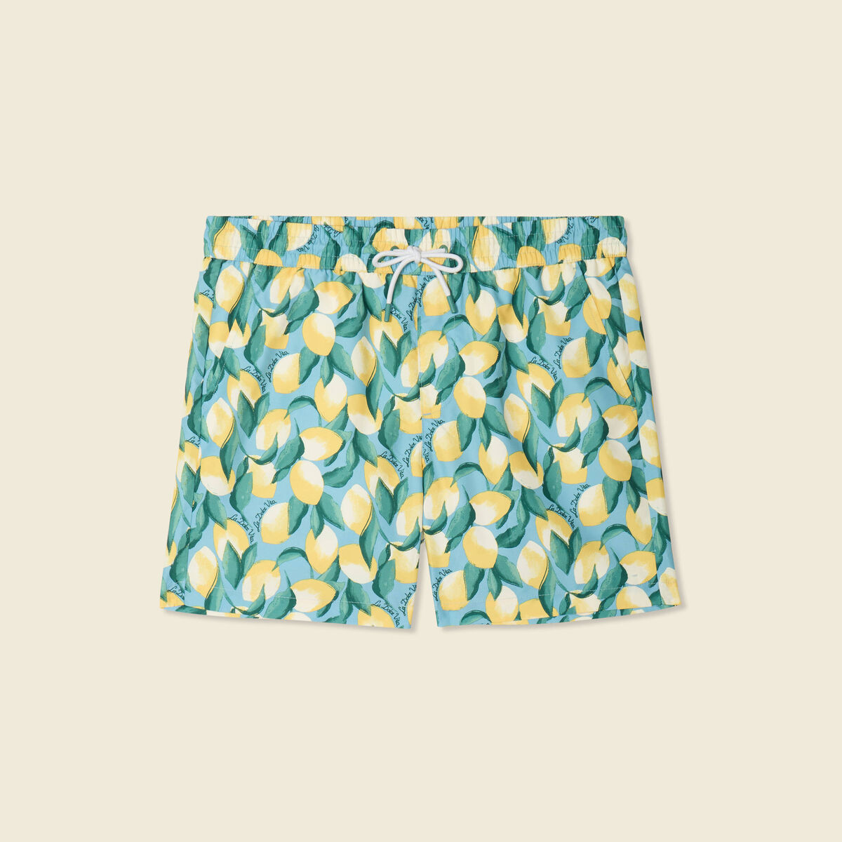 Short de bain bleu gris homme
