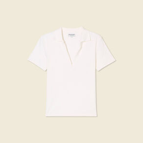 polo manches courtes ecru femme Polo manches courtes ecru femme