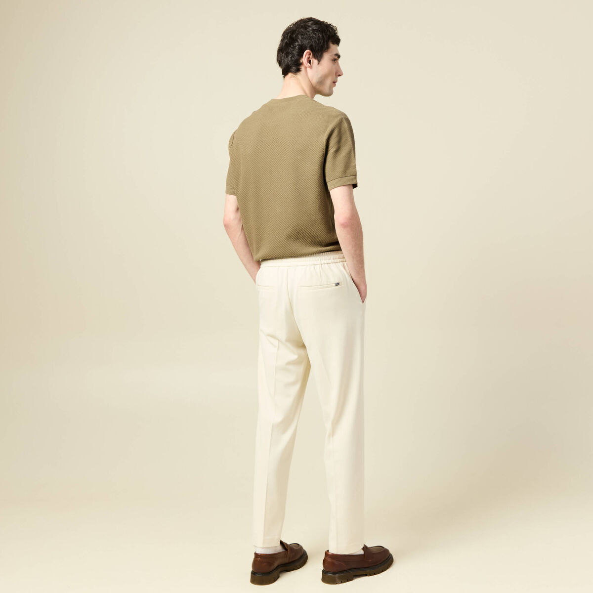 Pantalon ecru homme