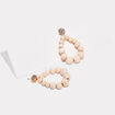 Boucles d'oreilles pendantes sable femme