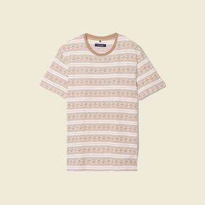 T-shirt manches courtes beige homme