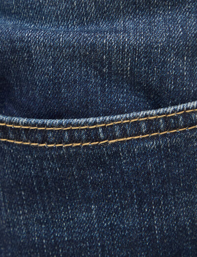 Jeans straight longueur 30 denim brut homme