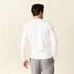 Pull manches longues ecru homme