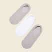 Lot 3 paires chaussettes gris clair homme