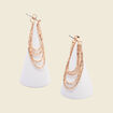Boucles d'oreilles pendantes couleur or femme