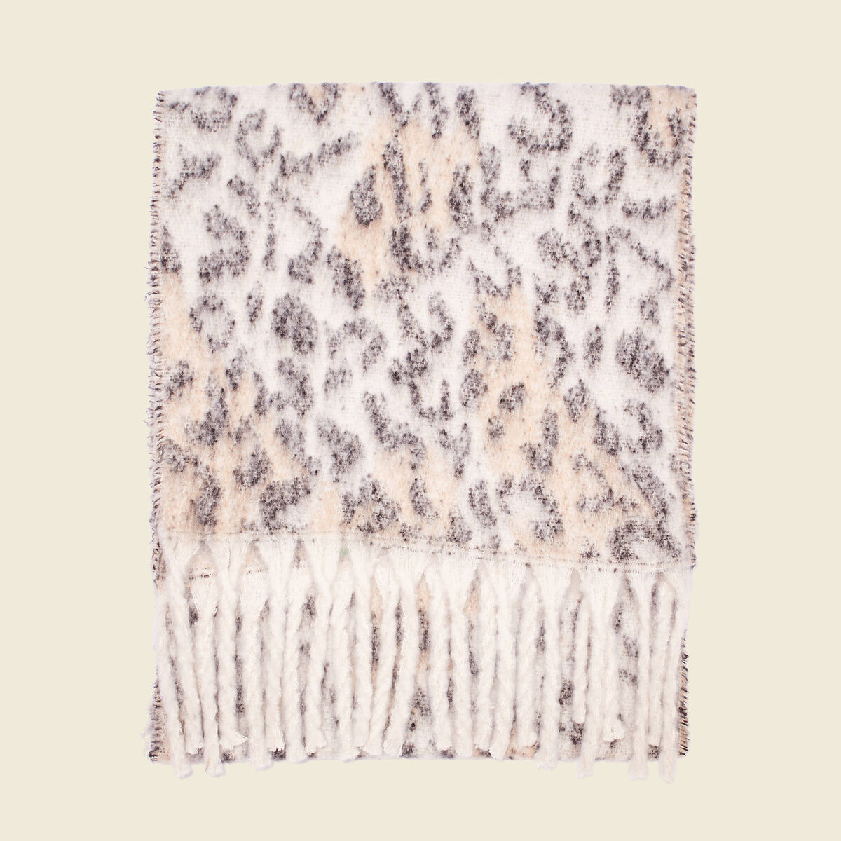 Écharpe à franges multicolore femme