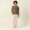 T-shirt manches longues taupe homme