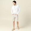 Chemise manches longues blanc homme