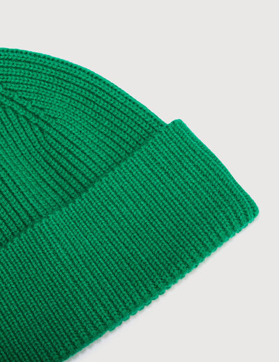 Bonnet vert homme