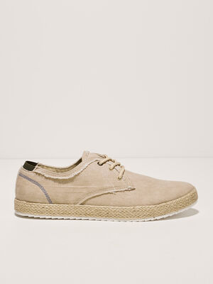 Espadrilles plates sable homme