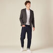 Veste esprit blazer droite gris homme