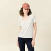 T-shirt manches courtes bleu clair femme