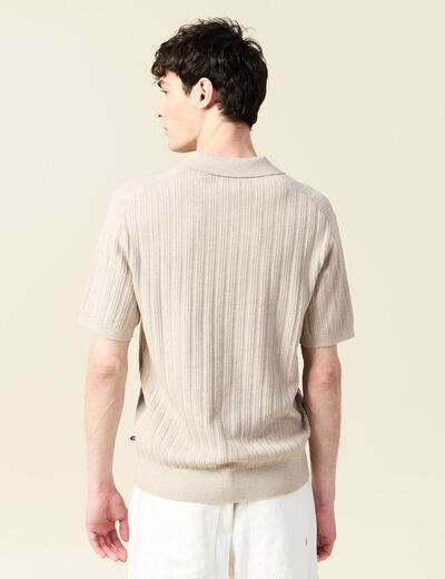 Polo manches courtes gris homme