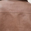 Blouson manches longues similicuir marron femme