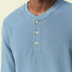 T-shirt manches longues bleu fonc&eacute; homme