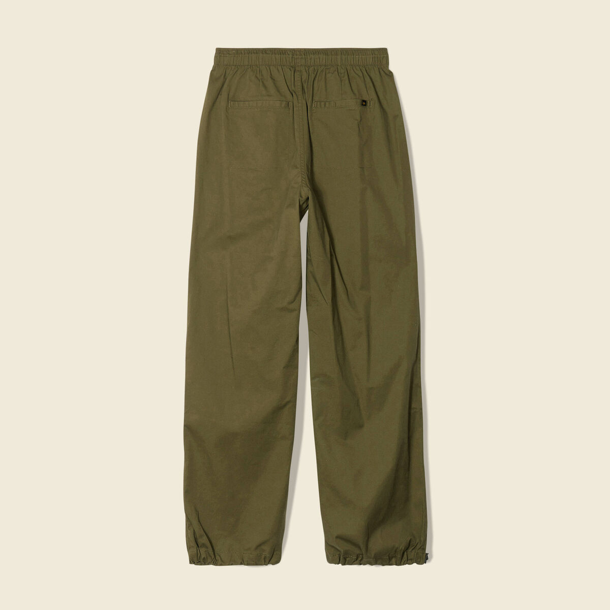 Pantalon battle bas élastiqué vert kaki femme