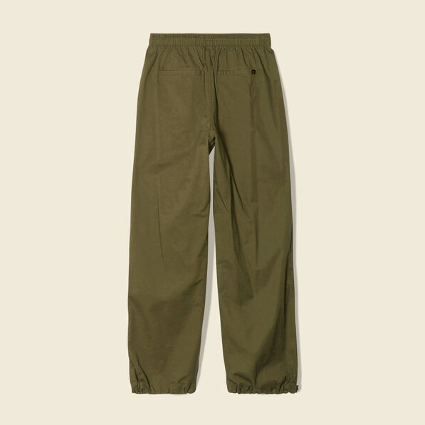 Pantalon battle bas élastiqué vert kaki femme