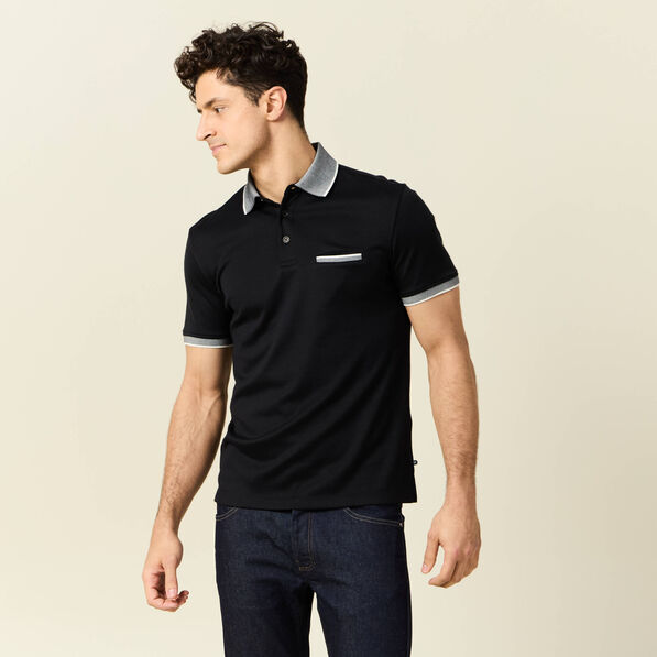 polo manches courtes noir homme Polo manches courtes noir homme