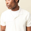 Polo manches courtes ecru homme