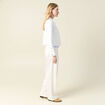 Blouson en jean denim blanc femme
