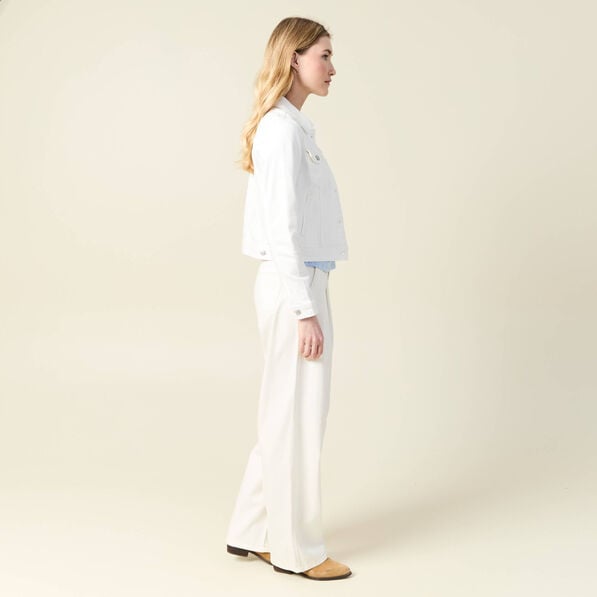 blouson en jean denim blanc femme Blouson en jean denim blanc femme