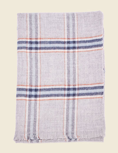 Écharpe gris foncé homme