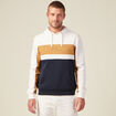 Sweat à capuche 1 poche ecru homme