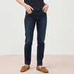 Jeans slim 7/8&egrave;me denim brut femme