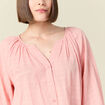 Blouse manches longues rose femme