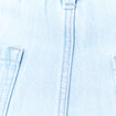 Jeans large à pinces denim bleach femme