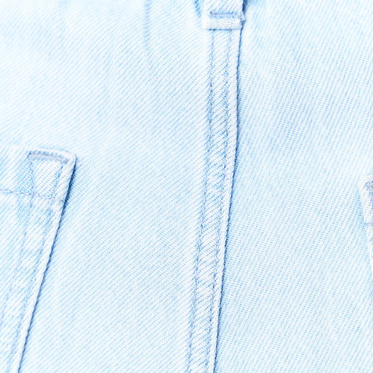 Jeans large à pinces denim bleach femme