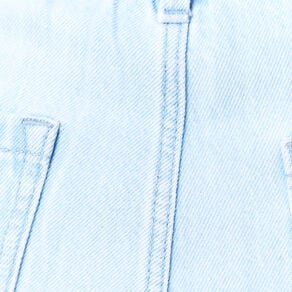 jeans large a pinces denim bleach femme Jeans large à pinces denim bleach femme