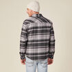 Surchemise &agrave; carreaux col classique parme homme