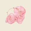 Boucles d'oreilles créoles vieux rose femme