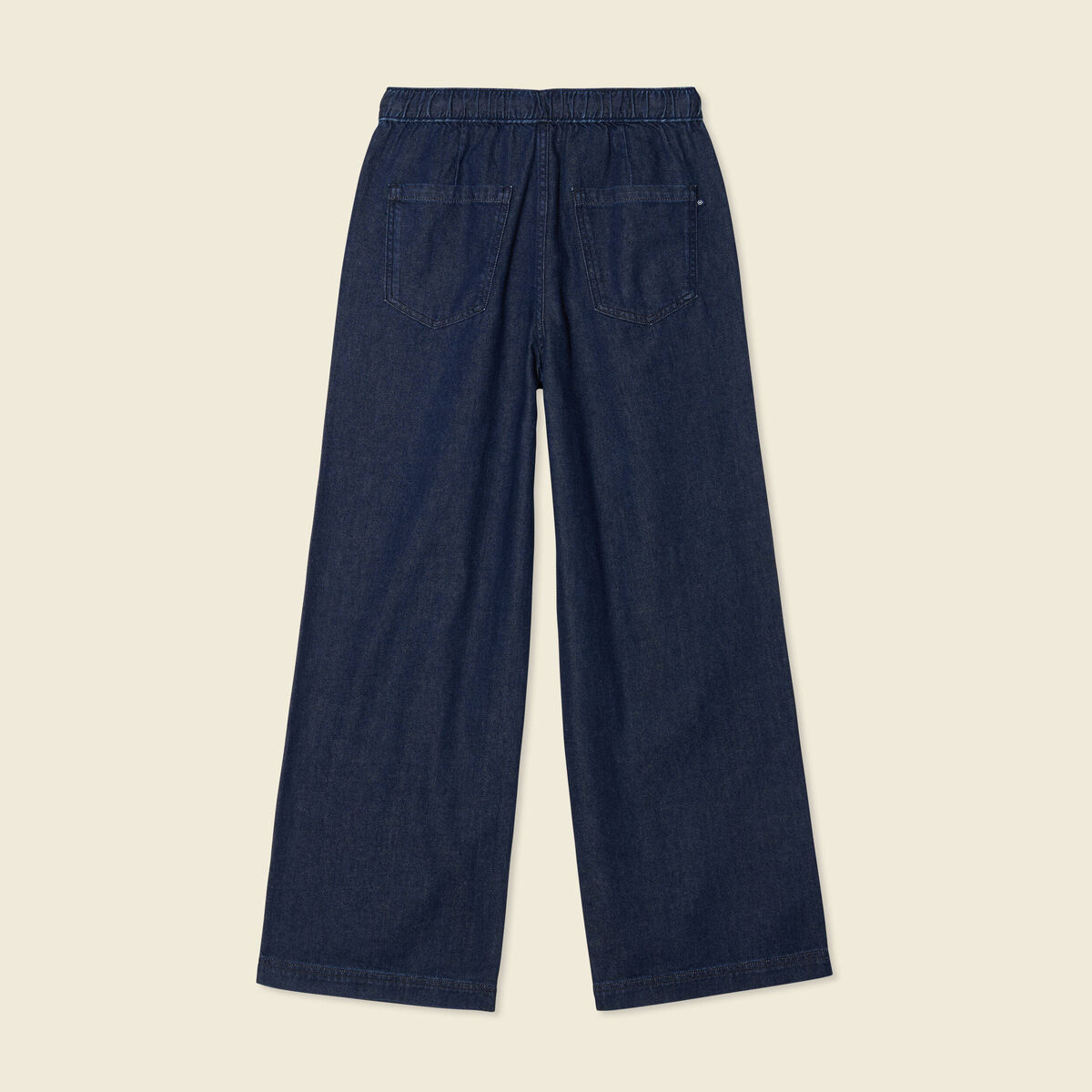 Jeans jogging élastiqué denim brut rinse femme