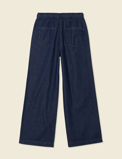 Jeans jogging élastiqué denim brut rinse femme