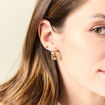 Boucles d'oreilles clous couleur or femme