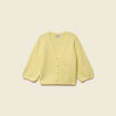 Gilet manches 3/4 jaune clair femme